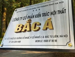 Bảng hiệu công ty inox bạc chữ nổi vàng xước – tổng thể ngoài trời bảng hiệu công ty inox trắng xước nền bạc chữ nổi vàng xước 3D ngoài trời tổng thể