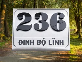 Bảng số nhà inox 304 chữ nổi 3D bóng gương – nhìn tổng thể Bảng số nhà inox 304 chữ nổi 3D màu xám bạc nhìn thẳng mặt trước