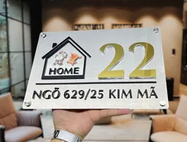 Bảng số nhà inox 3D chữ vàng gương họa tiết hoạt hình HOME – Bảng Hiệu Vàng Bảng số nhà inox 3D chữ vàng gương nổi họa tiết ngôi nhà hoạt hình HOME cao cấp